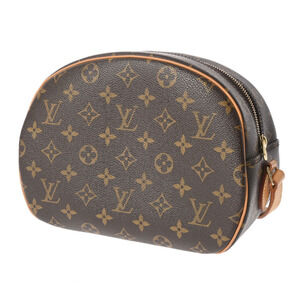 Louis Vuitton Canvas Bag Blois Brown Shoulder Monogram